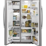  - 21.9 Cu. Ft. Side-by-Side Counter-Depth Refrigerator - Stainless steel