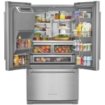 - 27 Cu. Ft. French Door Refrigerator with External Water and Ice Dispenser - Stainless steel