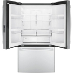  - 23.1 Cu. Ft. French Door Counter-Depth Refrigerator - Stainless steel
