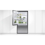  - ActiveSmart 17.1 Cu. Ft. Bottom-Freezer Counter-Depth Refrigerator - Stainless steel