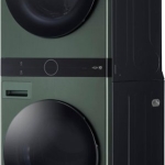  - 4.5 Cu. Ft. HE Smart Front Load Washer and 7.4 Cu. Ft. Electric Dryer WashTower with Steam and Built-In Intelligence - Nature Green