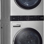  - STUDIO 5.0 Cu. Ft. HE Smart Front Load Washer and 7.4 Cu. Ft. Gas Dryer WashTower with Steam and Built-In Intelligence - Noble Steel