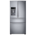  - 25 cu. ft. Large Capacity 4-Door French Door Refrigerator with External Water & Ice Dispenser - Stainless steel