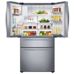  - 25 cu. ft. Large Capacity 4-Door French Door Refrigerator with External Water & Ice Dispenser - Stainless steel