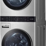  - STUDIO 5.0 Cu. Ft. HE Smart Front Load Washer and 7.4 Cu. Ft. Gas Dryer WashTower with Steam and Built-In Intelligence - Noble Steel