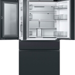  - 29 cu. ft. Bespoke 4-Door French Door Refrigerator with Family Hub - Matte Black Steel