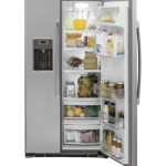 - 21.9 Cu. Ft. Side-by-Side Counter-Depth Refrigerator - Stainless steel