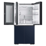  - Bespoke 29 cu. ft. 4-Door Flex French Door Refrigerator with WiFi and Customizable Panel Colors - Navy Glass