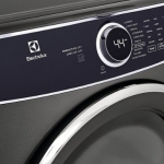  - 8.0 Cu. Ft. Stackable Electric Dryer with Steam and LuxCare Dry System - Titanium