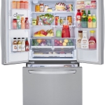  - 24.5 Cu. Ft. French Door Smart Refrigerator with External Tall Ice and Water - Stainless steel