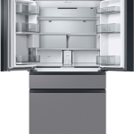 - 23 cu. ft. Bespoke Counter Depth 4-Door French Door Refrigerator with Beverage Center™ - Stainless steel