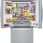 - 29.7 Cu. Ft. French Door-in-Door Smart Refrigerator with Craft Ice and InstaView - Stainless steel