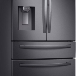 - 27.8 cu. ft. 4-Door French Door Refrigerator with Food Showcase Fingerprint Resistant - Black Stainless Steel