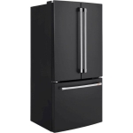 - 18.6 Cu. Ft. French Door Counter-Depth Refrigerator, Customizable - Matte Black