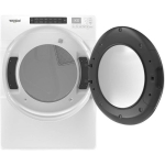  - 7.4 Cu. Ft. Stackable Electric Dryer with Wrinkle Shield Option - White