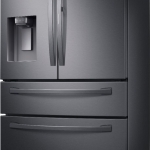 - 27.8 cu. ft. 4-Door French Door Refrigerator with Food Showcase Fingerprint Resistant - Black Stainless Steel