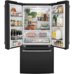 - 18.6 Cu. Ft. French Door Counter-Depth Refrigerator, Customizable - Matte Black