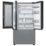 - 30 cu. ft Bespoke 3-Door French Door Refrigerator with Family Hub - Gray Glass