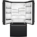 - 18.6 Cu. Ft. French Door Counter-Depth Refrigerator, Customizable - Matte Black