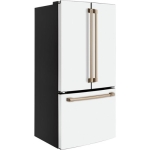 - 18 Cu. Ft. French Door Counter-Depth Refrigerator, Customizable - Matte White