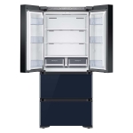 - 17.3 Cu. Ft. Kimchi & Specialty 4-Door French Door Refrigerator with WiFi and Super Precise Cooling - White-Navy Glass