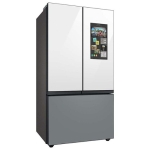 - 24 cu. ft Bespoke Counter Depth 3-Door French Door Refrigerator with Family Hub - Gray Glass