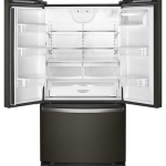  - 20 Cu. Ft. French Door Counter-Depth Refrigerator - Black Stainless Steel