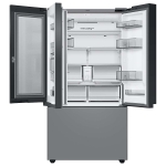 - 24 cu. ft Bespoke Counter Depth 3-Door French Door Refrigerator with Family Hub - Gray Glass