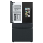  - 23 cu. ft. Bespoke Counter Depth 4-Door French Door Refrigerator with Family Hub - Charcoal Glass