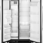 - 24.5 Cu. Ft. Side-by-Side Refrigerator with Water and Ice Dispenser - Stainless steel + 3 more items