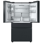  - 23 cu. ft. Bespoke Counter Depth 4-Door French Door Refrigerator with Family Hub - Charcoal Glass