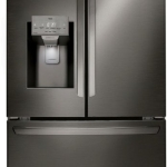  - 27.7 Cu. Ft. French Door Smart Refrigerator with External Ice and Water - Black Stainless Steel