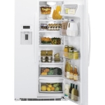  - 21.9 Cu. Ft. Side-by-Side Counter-Depth Refrigerator - White
