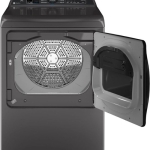 - 7.3 cu. ft. Smart Electric Dryer with Fabric Refresh, Steam, and Washer Link - Diamond Gray