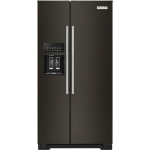- 22.6 Cu. Ft. Side-by-Side Counter-Depth Refrigerator - Black Stainless Steel