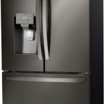  - 27.7 Cu. Ft. French Door Smart Refrigerator with External Ice and Water - Black Stainless Steel