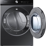  - Bespoke 7.6 cu. ft. Ultra Capacity Electric Dryer with Super Speed Dry and AI Smart Dial - Brushed Black