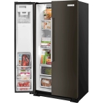 - 22.6 Cu. Ft. Side-by-Side Counter-Depth Refrigerator - Black Stainless Steel