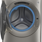  4.8 Cu Ft High-Efficiency Stackable Smart Front Load Washer w/UltraFresh Vent, Microban Antimicrobial & SmartDispense - Satin Nickel