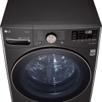 - 4.5 Cu. Ft. High-Efficiency Stackable Smart Front Load Washer with Steam and Built-In Intelligence - Black Steel