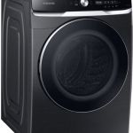- 5.0 Cu.Ft. High-Efficiency Stackable Smart Front Load Washer with Steam and OptiWash - Brushed Black