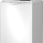 - 4.5 cu ft Top Load Washer with Water Level Control, Deep Fill, Quick Wash, and Glass Lid - White on White