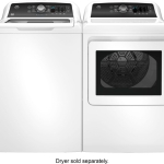 - 4.5 cu ft Top Load Washer with Water Level Control, Deep Fill, Quick Wash, and Glass Lid - White on White