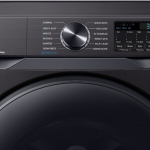 - 5.0 Cu. Ft. High Efficiency Stackable Smart Front Load Washer with Steam - Black Stainless Steel