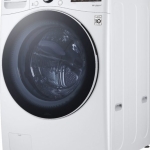 - 4.5 Cu. Ft. High-Efficiency Stackable Smart Front Load Washer with Steam and 6Motion Technology - White