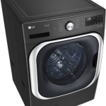  - 5.2 Cu. Ft. High-Efficiency Stackable Smart Front Load Washer with Steam and TurboWash - Black Steel