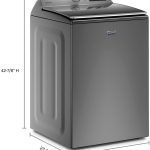  - 5.2 Cu. Ft. High Efficiency Smart Top Load Washer with Extra Power Button - Metallic Slate