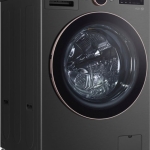 - 5.0 Cu. Ft. High-Efficiency Smart Front Load Washer with Steam and TurboWash 360 - Black Steel