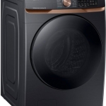 - 5.0 cu. ft. Extra Large Capacity Smart Front Load Washer with Super Speed Wash and Steam - Brushed Black