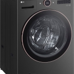 - 5.0 Cu. Ft. High-Efficiency Smart Front Load Washer with Steam and TurboWash 360 - Black Steel